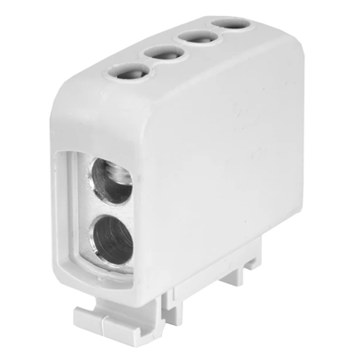 Conector de carril roscado AL/CU 2 x 35 mm2 1 vía 10 uds.