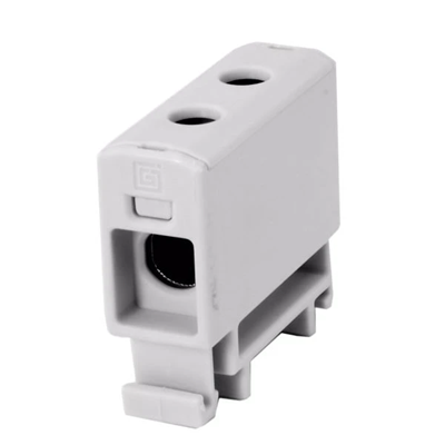 Conector de carril roscado AL/CU/ 2,5 - 35 mm2/ TS 35/ 1 vía, 2 agujeros. sujeción / VC05-0191