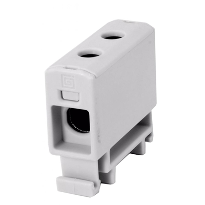 Conector de carril roscado AL/CU/ 2,5 - 35 mm2/ TS 35/ 1 vía, 2 agujeros. sujeción / VC05-0191