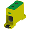 Conector de carril roscado AL/CU, 6 - 95 mm2, TS 35, 1 vía, 2 orificios para terminales