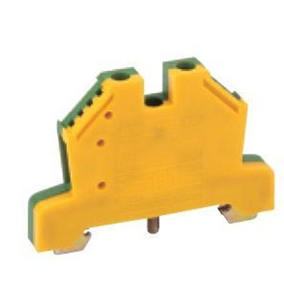 Conector de carril roscado de protección ZSO 10 mm2, amarillo-verde