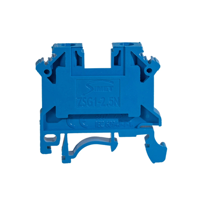 Conector de carril roscado Simet ZSG1-2.5Ns, azul, 50 uds.