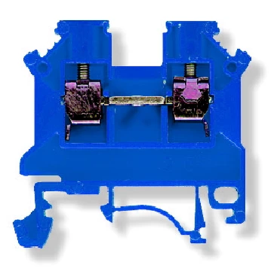 Conector de carril roscado Simet ZSG1-2.5Ns, azul, 50 uds.