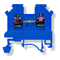 Conector de carril roscado Simet ZSG1-2.5Ns, azul, 50 uds.