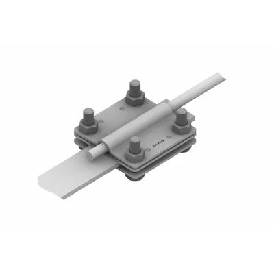 Conector de control tipo 2 4xM8 fabricado en acero inoxidable