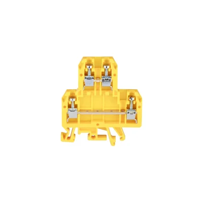 Conector de dos pisos ZUG-G/21, amarillo