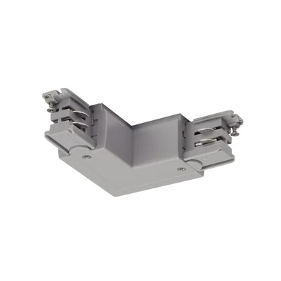 Conector de esquina para S-TRACK3f., ext. gris-plata