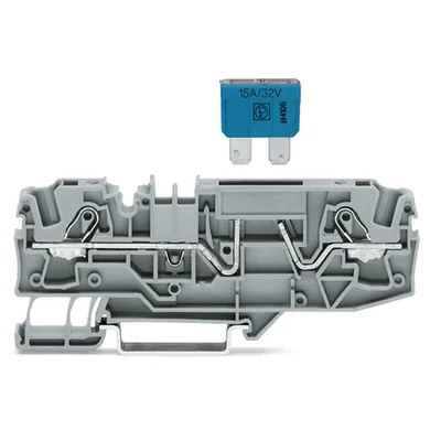 Conector de fusible de 2 cables para fusibles de lámina automotrices, gris 2006-1681