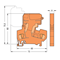 Conector de fusible de 4 mm²