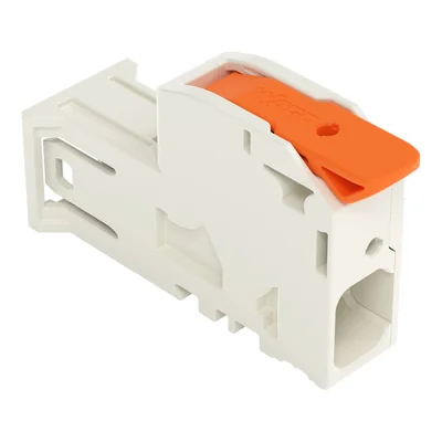 Conector de palanca de 1 cable CAGE CLAMP® de inserción a presión, gris claro