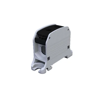 Conector de riel roscado STB 50 Al/Cu 87310 SIMBLOCK negro