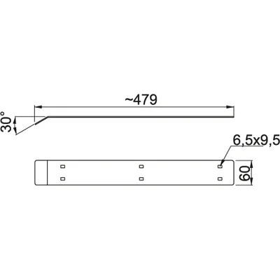 Conector de techo para inversor LDI, espesor de la lámina: 2 mm
