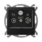 Conector de terminal IMPRESJA RTV-SAT - negro mate