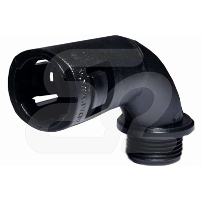 Conector de tubo acodado SKFD 20M/16, negro