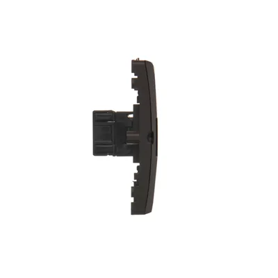 Conector doble RJ45 para ordenador Simon Basic WMUK-0520F2-Y011, categoría 5e (módulo). Conector atornillado a la caja; color negro.