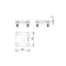 Conector en cruz /pequeño/ B=30 mm (2 placas - 4xM6) galvanizado en caliente