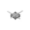 Conector en cruz /pequeño/ B=30 mm (2 placas - 4xM6) galvanizado en caliente