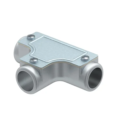 Conector en T de control SKT32W de aluminio sin rosca