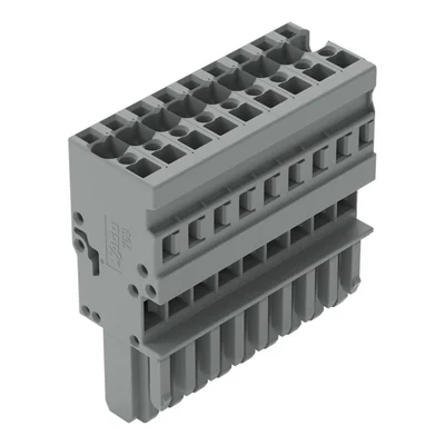 Conector en zócalo CAGE CLAMP® de 1 conductor, gris 769-109