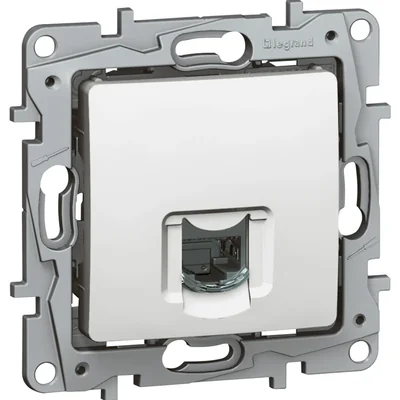 Conector FTP individual RJ45, categoría 6, blanco