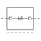 Conector funcional para bases de 2 pines, gris 2002-800/1000-411