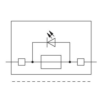 Conector fusible con LED