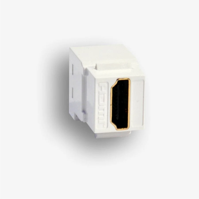 Conector HDMI hembra Keystone, blanco