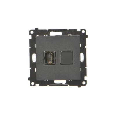Conector HDMI Simon 55 WMDA-P95xx6-149 (módulo); Negro mate