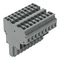 Conector hembra de 2 conductores CAGE CLAMP®, gris 769-129