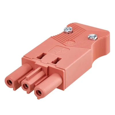 Conector hembra GESIS, conector de 3 polos, 16A 230V, rojo