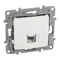 Conector hembra RJ11 individual, blanco