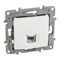 Conector hembra RJ11 individual, blanco