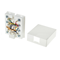 Conector hembra RJ45 de superficie, blanco