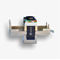 Conector hembra RJ45 STP 6, sin herramientas, delgado, apantallado, plateado