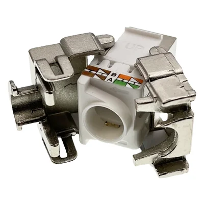 Conector Keystone RJ45 STP cat. 6, sin herramientas, blindado Q-LANTEC