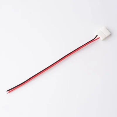 Conector LED MONO de 10 mm de una sola cara con cable