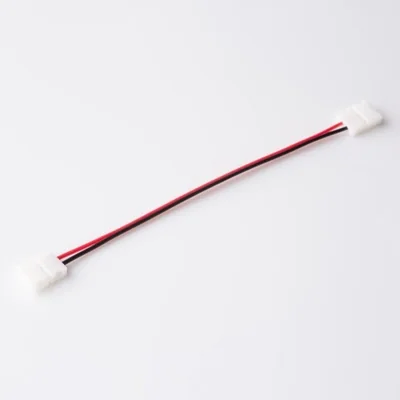 Conector LED MONO de 8 mm de doble cara con cable