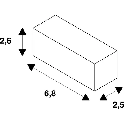 conector longitudinal para S-TRACK3f., negro