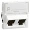 Conector M45: 2M 2XRJ45 CAT6 FTP 45O