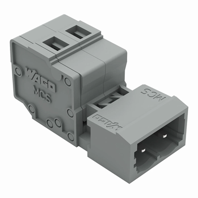 Conector macho, paso de 5 mm, 2 vías