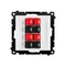 Conector para altavoz de 4 vías Simon 55 WMDG-01300x-111 (módulo). Sección transversal del cable de entrada y salida: 2,5 mm². Color blanco mate.