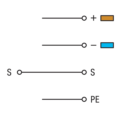 Conector para sensores PE 2,5 mm²