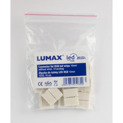 Conector para tira LED RGB 5051 10mm