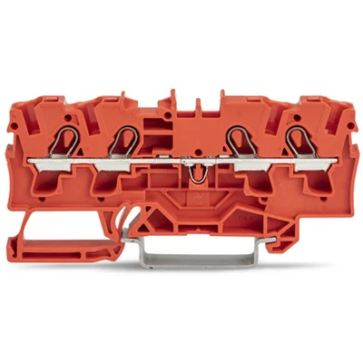 Conector pasante de 4 hilos, 4 mm², rojo 2004-1403