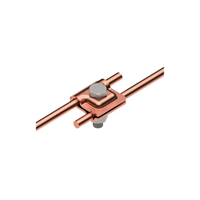 Conector pasante universal de un solo orificio (1xM10), cobre