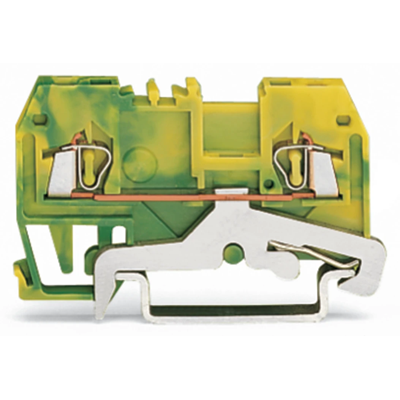 Conector PE de 2 hilos, 1,5 mm², amarillo-verde