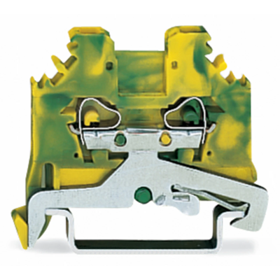 Conector PE de 2 hilos 2,5 mm² amarillo-verde