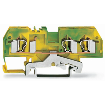 Conector PE de 3 hilos, 4 mm², amarillo-verde