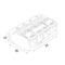 Conector rápido CMK-624 (4x4mm2) gris/verde