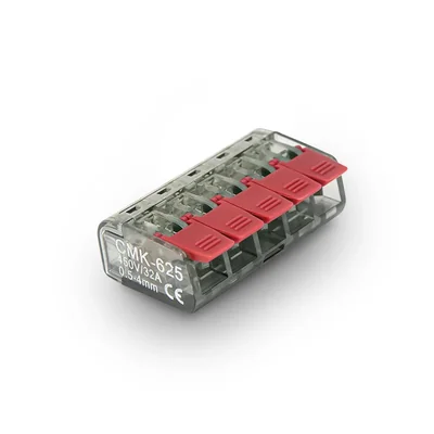 Conector rápido CMK-625 (5x4mm2) gris/verde